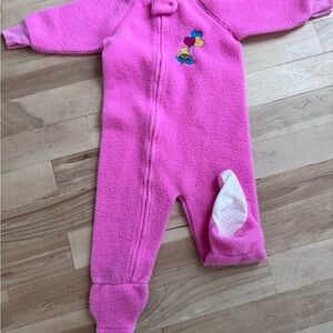 Vintage paddington bear Fleece Kids Pajamas NWOT